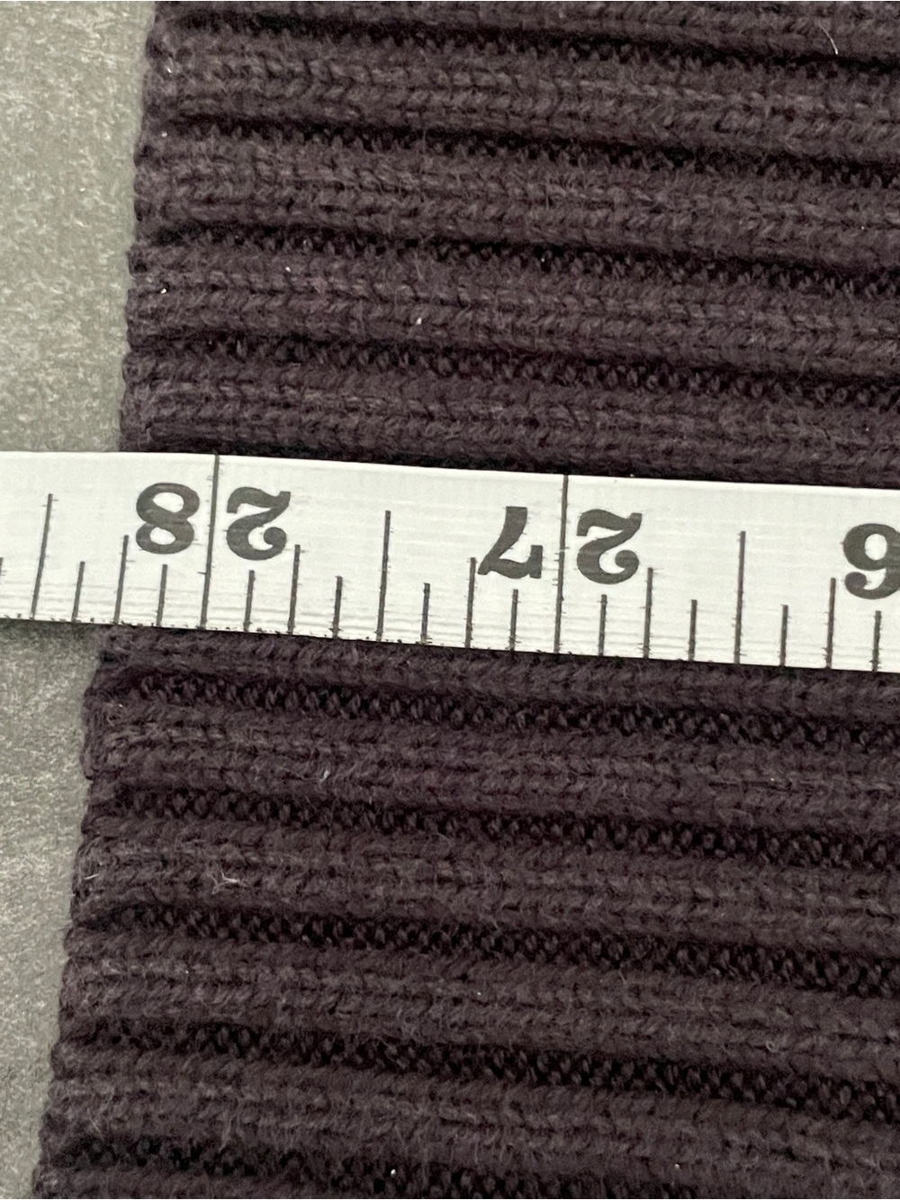 Y2K Washed Black Lambswool Blend Striped Crewneck Large Preppy Grunge Retro - Picture 7 of 10